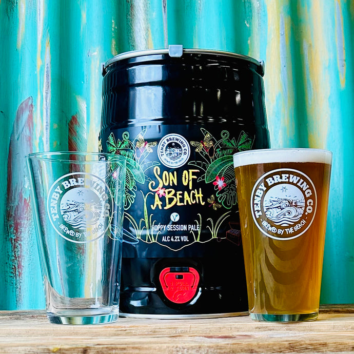Minikeg + Pint glasses