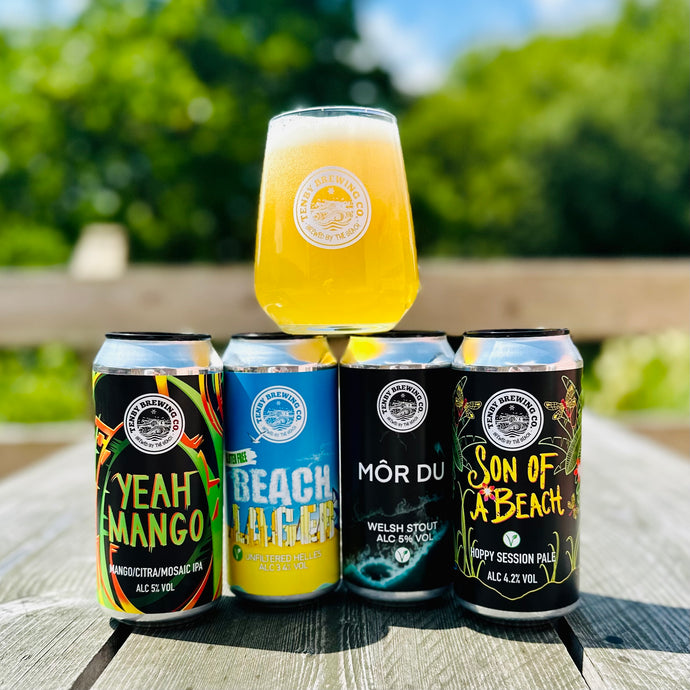4 pack + Glass
