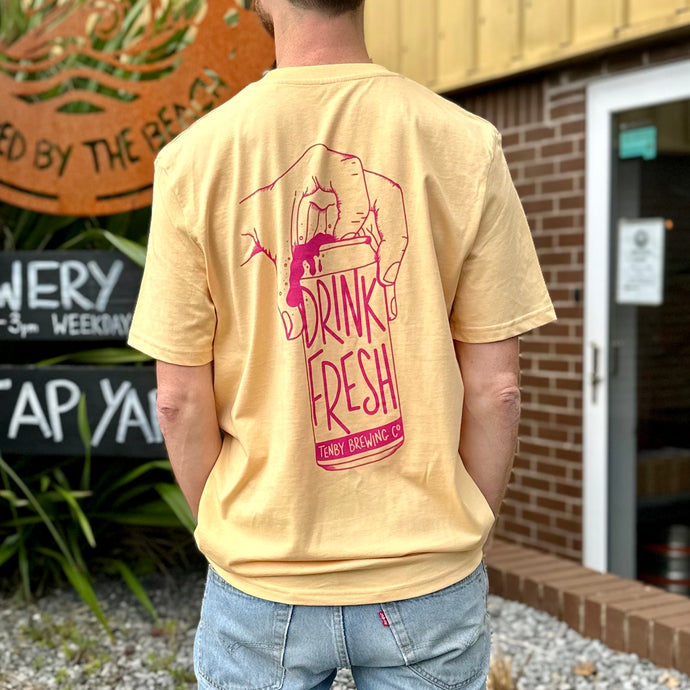 Drink Fresh Tee (Straw/Pink)
