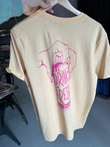 Drink Fresh Tee (Straw/Pink)