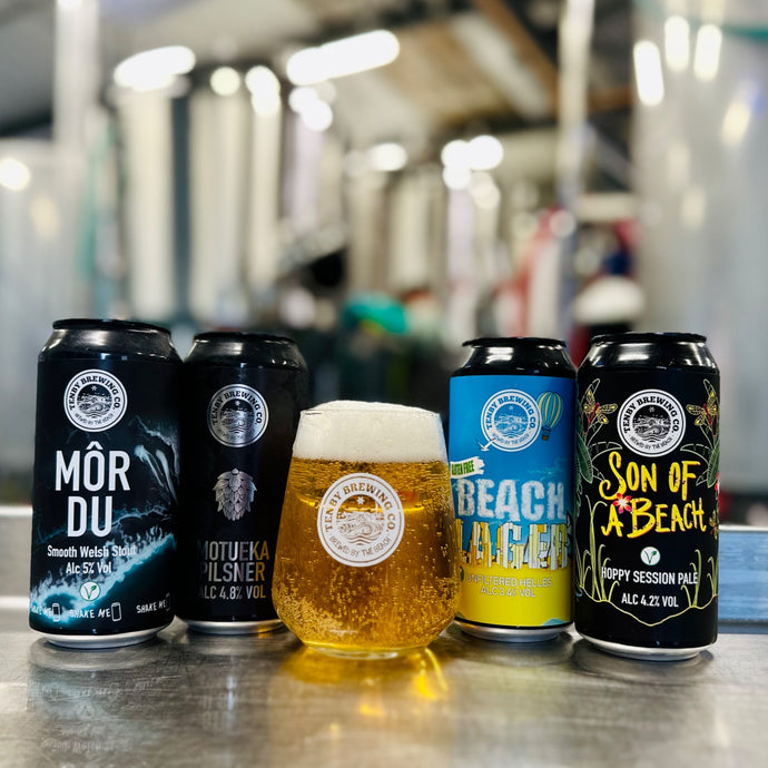 Gift bundle - 4 cans + glass